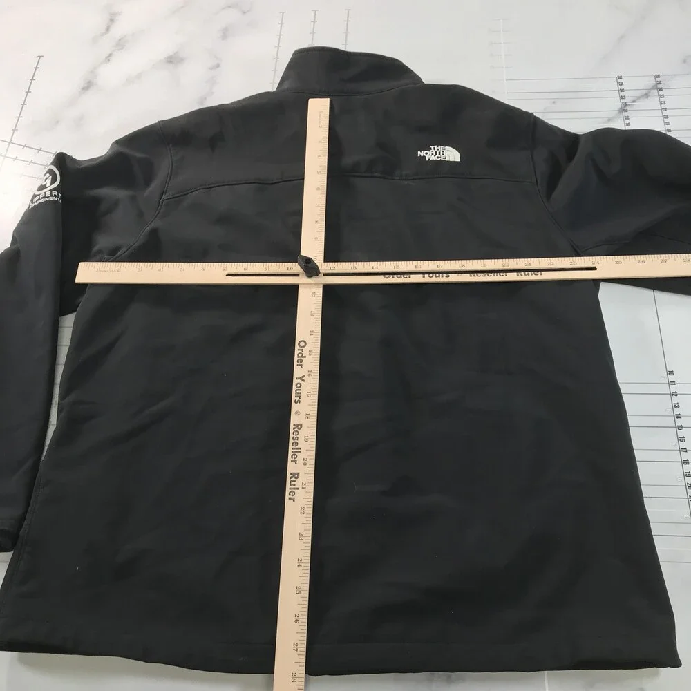 The North Face Jacket Mens XL Black Softshell Full Zip Fleece Lined Outdoor